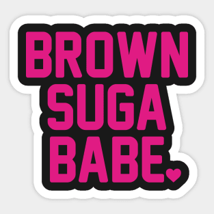 Brown Suga Babe Sticker